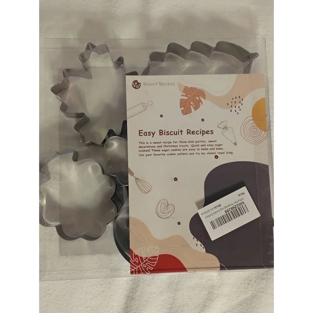 Cookie Cutter Fall Thanksgiving 8 Piece Set New